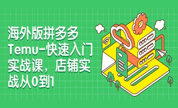 《海外版拼多多Temu-快速入门实战课》店铺实战从0到1_wwz