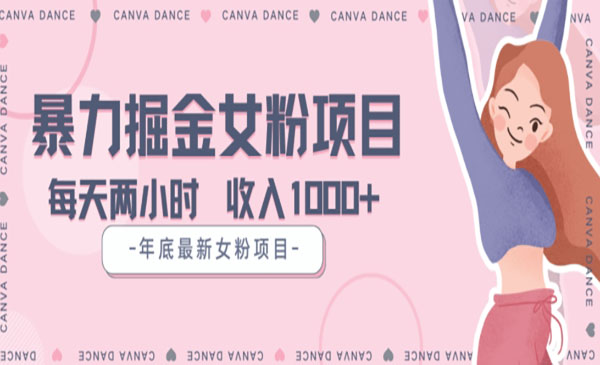 《年底暴力女粉掘金项目》_wwz