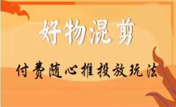 《好物混剪付费随心推投放玩法》_wwz