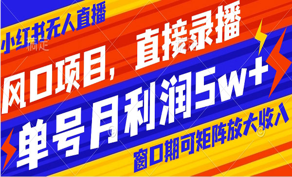 《小红书无人直播带货项目》_wwz