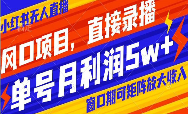 《小红书矩阵无人直播带货》_wwz