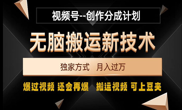 《视频号连爆搬运技术》_wwz