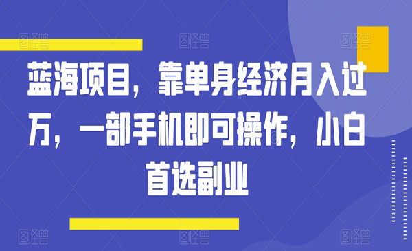 《单身经济蓝海项目》_wwz