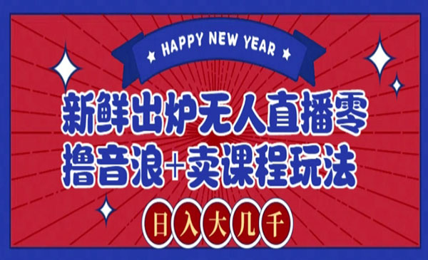 《无人直播零撸音浪玩法》_wwz