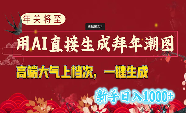 《AI生成拜年潮图项目》_wwz