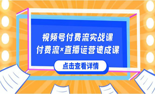 《视频号付费流实战课》_wwz