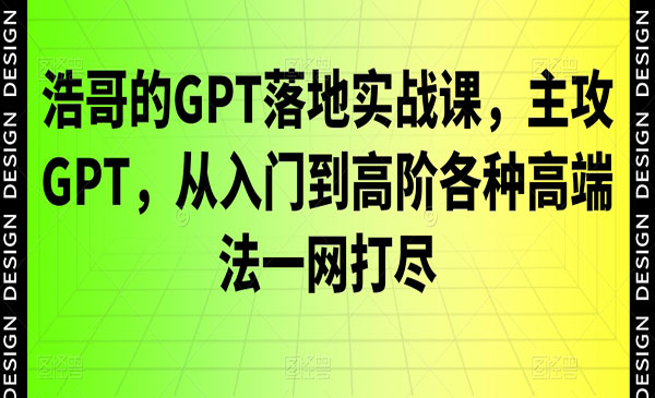 《GPT高端落地实战课》_wwz