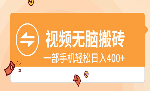 《视频无脑搬砖项目》_wwz