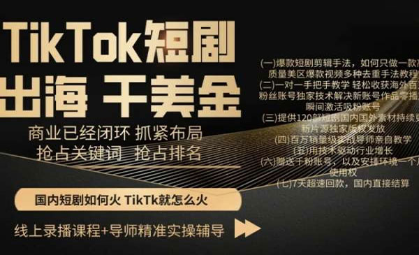 《TikTok短剧出海干美金》_wwz