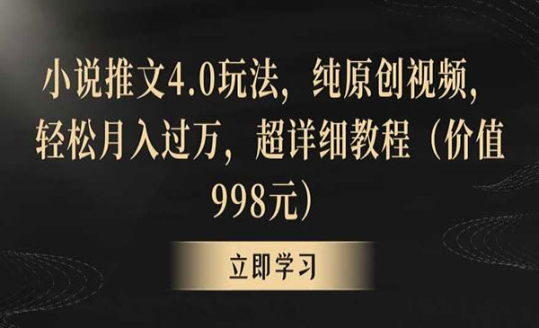 《小说推文纯原创4.0玩法》_wwz