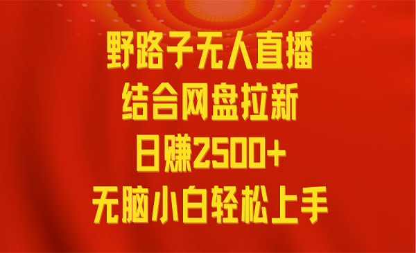 《无人直播野路子网盘拉新》_wwz