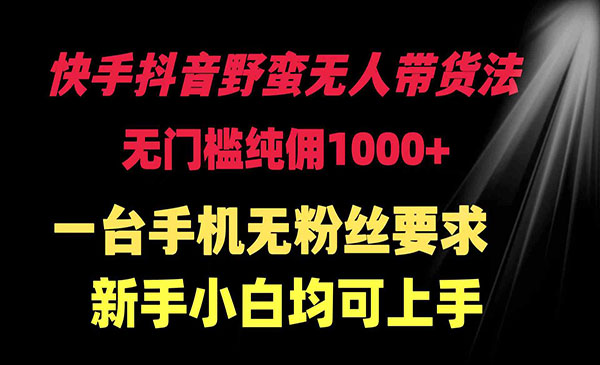 《快手抖音无人带货法》_wwz