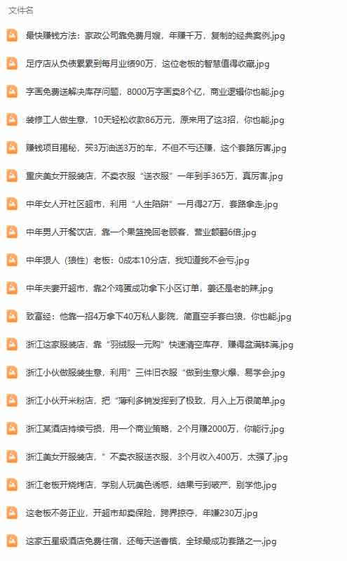 《391套商业模式》年入几十到几百万案例解析（电子书+视频+图文）