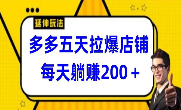 《拼多多五天拉爆店铺》_wwz