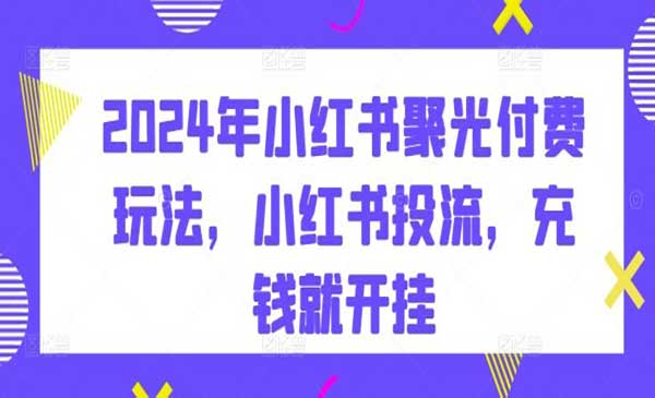 小红书聚光付费玩法_wwz