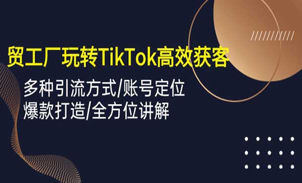 外贸TikTok高效获客_wwz