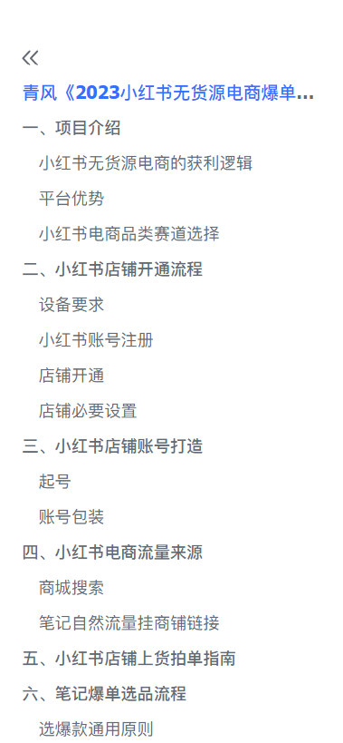 《小红书无货源电商爆单终极版》保姆级实操从0起店爆单