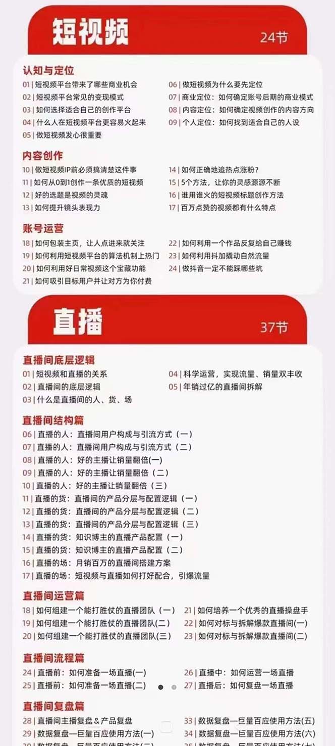 网红校长·《短视频IP变现通关秘笈》短视频篇+直播篇+产品篇+私域篇+商业模式
