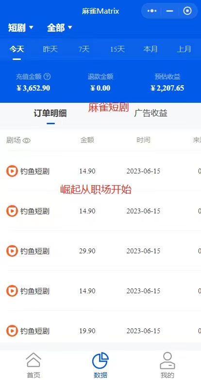 市面高端12800米6月最新短剧玩法(抖音+快手+B站+视频号)