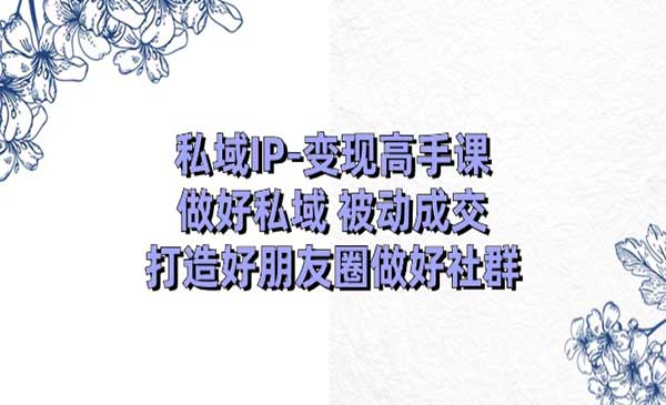 私域流量变现秘籍:从0到1打造高盈利社群!_wwz