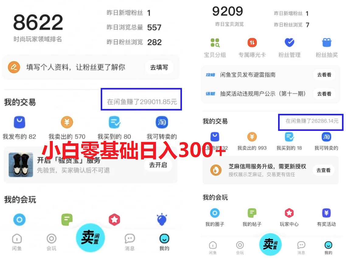《2023最新闲鱼冷门蓝海玩法》小白零成本当天出单日入200+