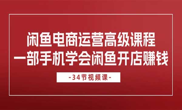 闲鱼电商运营高级玩法_wwz